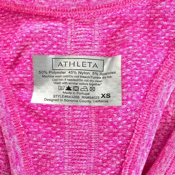 Athleta Pink Cinched Active Tank XS - Picture 4 of 8